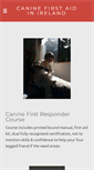 Mobile Screenshot of caninefirstaid.ie