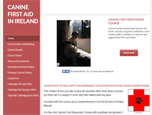 Tablet Screenshot of caninefirstaid.ie